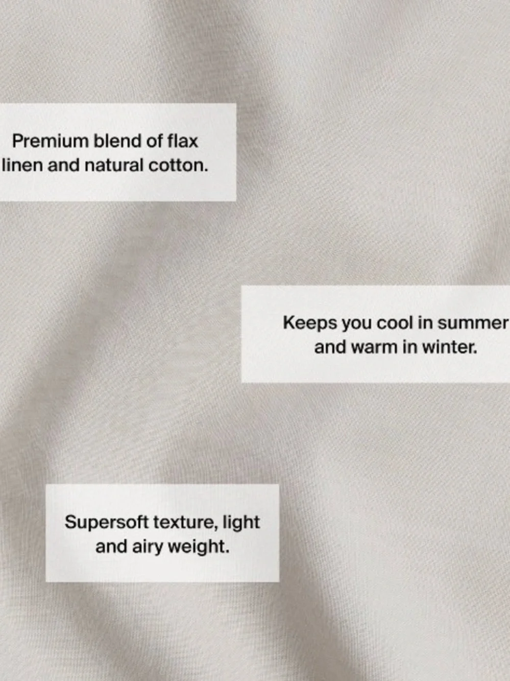 PARACHUTE NWT Full/Queen Relaxed Linen Duvet Cover & Sham Set -Parchment